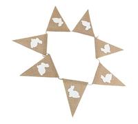 PartyKindom Guirlande de Fanions de Pâques Jute avec Décoration de Fête Joyeuse pour Anniversaire et Événements Festifs