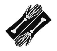 PartyKindom Halloween Squelette Longs à Doigts Élastiques Unisexes Accessoires Déguisement Cosplay Durable et Respirant