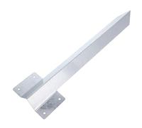 PartyKindom Heavy Duty Galvanized Steel Garden Ground Spike for Fence Posts and Outdoor Planting Beds Ground Stake for Fence Repair Decoration and Stable Support