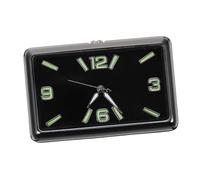 PartyKindom Horloge Adhésive Carrée Fluorescente pour Tableau De Bord De Voiture Décoration Pratique Et Élégante Montre Analogique Compacte pour Voiture Bureau Et Maison