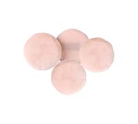 PartyKindom Houppette à Ronde Non Fluorescente Lot de 4 Éponges Taille L pour Fond de Teint Douce pour Peau pour Salon et Voyage