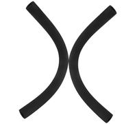 PartyKindom Housse Poignée Poussette Bébé, Manchon Mousse Noir 2pcs, Protection Confortable, Antidérapante en Mousse, Accessoires Poussette pour Usage Quotidien