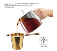 PartyKindom Infuseur à Thé Acier Inoxydable Filtre à Thé Fin avec Poignée Longue Passoire et Résistante pour Tasse et Théière et