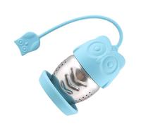 PartyKindom Infuseur à Thé Silicone Alimentaire Inoxydable Forme Hibou Filtre Créatif pour Vrac et Réutilisable Outil de Filtration pour Maison et Bureau
