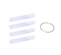 PartyKindom Jeux de 2 Nuanciers Éventail pour Ongles 40 Pièces Transparents Anneaux Ronds, Plaques de Couleur D'ongles pour Manucure et Pratique du Nail Art, Bâtonnets Présentation