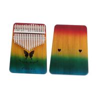 PartyKindom Kalimba Piano à Pouce Touches Bois Naturel Instrument Musical pour Débutants et Garçon Fille Facile à avec Marteau pour École Famille et Détente