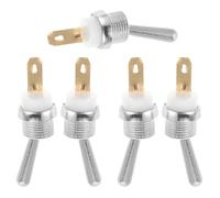 PartyKindom Kit 5 Pièces Interrupteurs de Sécurité à Bascule Métal pour Tronçonneuse 52cc, Interrupteur Arrêt D'urgence, Pièces Détachées Outils Électriques D'extérieur, Entretien