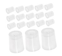 PartyKindom Kit de 20 Têtes de Flacons de Parfum pour Spray D'ambiance et Transfert Facile en Plastique Blanc Outil Multifonction pour Voyage et Maquillage