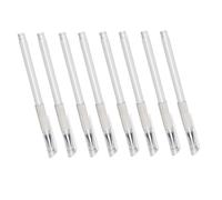 PartyKindom Kit de 8 Marqueurs pour Peau Blancs en Plastique, Stylo à Pointe Unique pour Tatouage, Dessin Précis, pour Piercing et Lèvres
