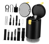 PartyKindom Kit de Nettoyage Électronique avec Brosses Fines pour Écouteurs Clavier Appareil Photo et Ordinateur Portable Rangement Compact et Protection des Surfaces Délicates