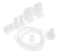 PartyKindom Kit de Réparation Chaînette Latérale Blanc pour Store Enrouleur en Abs 17mm, Installation Facile pour Projets Fenêtres