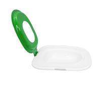 PartyKindom Kit D'entraînement Toilette Chat Plateau ABS Réutilisable Vert | Guide à Paliers Intégré, Bord Surélevé et Fond Antidérapant, Usage pour Wc Humain