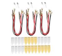 PartyKindom Kit D'expérimentation Scientifique de Pile à Fruits pour Garçon et Filles, 3 Sets Électrodes à Fiche, Éducatif DIY, Apprentissage Stem à Domicile et École, Matériel Complet