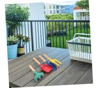 PartyKindom Kit Jardinage Garçon Fille Fer Truelle Carrée Truelle Pointue Râteau et Fourchette Ergonomiques pour Jardinage Creusage et Plantation Extérieur
