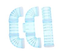 PartyKindom Kit Labyrinthe pour Hamster Tunnel en Plastique Bleu, Accessoire Modulaire pour Cage, Dimensions Compactes, Usage Extérieur, pour Petits Rongeurs et Hamsters Curieux