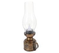 PartyKindom Lampe à Pétrole Électronique Vintage Lanterne à Huile pour Décoration Intérieure Éclairage De Secours pour Usage Domestique