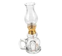 PartyKindom Lampe À Pétrole Rétro Lanterne À Huile en Verre Résistante À La Chaleur Idéale pour Une Table Une Cheminée Ou Une Décoration De Mariage
