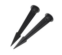 PartyKindom Lampe de Pelouse Solaire LED Piquet Étanche pour Éclairage Extérieur Kit de 2 pour Jardin et Décorations de Fête Solide et aux Intempéries