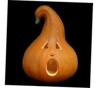 PartyKindom Lanterne Citrouille Halloween LED Résistante Plastique Lumineuse pour Décorations Intérieur Extérieur Ambiance Festive Effet Réaliste