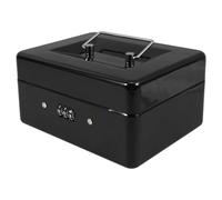 PartyKindom Lock Box With Combination Lock Secure Metal Cash Box Safe Lock Box for Large Storage Capacity in Homes and Commercial Settings with Removable Tray