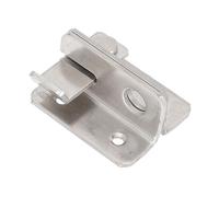 PartyKindom Loquet Porte Acier Inoxydable Épais Verrou Coulissant Sécurisé pour Porte Intérieure Effraction Serrure Robuste pour Portail et Armoire Installation Facile Finition Argentée