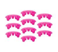 PartyKindom Lot de 10 Bols de Trempage pour Ongles en Plastique Séparation des Cinq Doigts, Design Pratique et Hygiénique pour Manucure à Domicile et Salons Professionnels