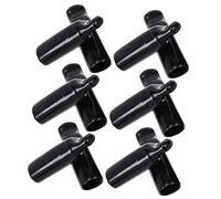 PartyKindom Lot de 12 Capuchons en Caoutchouc Noir pour Robinet de Bière, Protection des Tireuses à Bière, Adaptés pour Bar Cuisine, Maintien Sécurisé et Anti-poussière