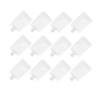PartyKindom Lot De 12 Pochettes De Voyage Pour Lotion 100 Ml Autoportantes Embout à Clapet Blanc, Rechargeables Et Peu Encombrantes, Pour Cosmétiques Et Shampoing En Déplacement