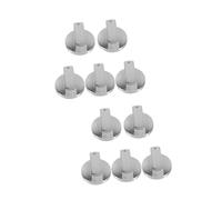 PartyKindom Lot de 2 Boutons de Rechange Universels pour Cuisinière à Gaz en Acier Inoxydable 5 Pièces