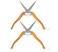 PartyKindom Lot De 2 Ciseaux De Jardinage En Acier Inoxydable Doré Sécateurs Pour Taille Des Légumes Et Poivrons Outils De Jardin Polyvalents Pour Récolte