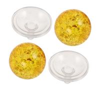 PartyKindom Lot De 2 Décoratives pour Fontaine À en Cristal Décoratives en Cristal Décoration pour Fontaine Cascade Boule D'Intérieur en Verre Doré