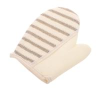 PartyKindom Lot De 2 Moufles Exfoliants En Lin 18×21,5 Cm Pour Bain Exfoliation Douce Corps, Nettoyage Intensif Peau, Usage Maison Et Spa, Accessoires Bain Solide Et Ergonomique