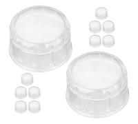 PartyKindom Lot de 20 Couvercles de Shaker en Plastique Polyvalents et Portables, pour Remplacer les Couvercles de Boisson Cuisine Cocktails