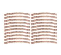 PartyKindom Lot de 20 Mèches Allume-Feu en Corde de Jute Cire d'abeille Léger et Compact pour Camping Randonnée et Survie en Plein Air Kit Feu d'urgence Polyvalent pour Barbecue et