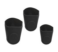 PartyKindom Lot de 3 Housses de Protection pour Saxophone Noir S M L - Accessoire Professionnel pour Embouchure de Saxophone Alto Ténor et Baryton - Protection Légère et Pratique pour