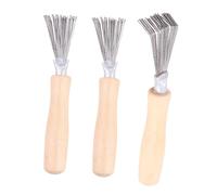 PartyKindom Lot De 3 Nettoyeurs De Brosse à Cheveux Compact, Légers Et Solide, Outil De Nettoyage Facile Pour Peignes Et Griffes, Usage Maison Et Voyage,