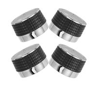 PartyKindom Lot de 4 boutons de commande de rechange pour barbecue : poignée antidérapante en plastique pour barbecue à gaz - interrupteurs de commande portables pour cuisinière à griller