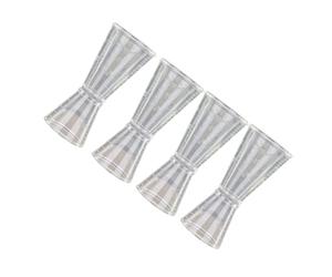 PartyKindom Lot de 4 Tasses à Mesurer à Double Tête en Inox, Taille L, Graduations Précises en Onces pour Bar et Cocktails, Outil de Barman Professionnel Polyvalent, pour Mesurer Alcool