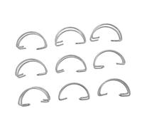 PartyKindom Lot de 40 Crochets de Porte Simples Multifonctionnels en Fil d'acier Inoxydable 4 Cm pour Cage à Poules Élevage Poulailler Accessoires pour Volaille