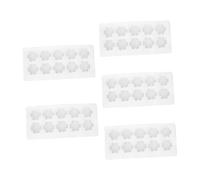 PartyKindom Lot De 5 Plateaux à Œufs Anti-chocs En Laine Perlée Epe Blanche Support Solide Pour 10 Œufs Pour Réfrigérateur Domestique Et Rangement Sécurisé
