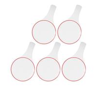 PartyKindom Lot de 5 Tableaux Blancs Portables Effaçables à Sec 15×25 Cm, Mini Tableaux de Score Face pour Vote et Notation des Juges, Matériel Pédagogique Pratique et Léger