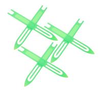 PartyKindom Lot de 6 Aiguilles à Tisser en Plastique Vert pour Réparation de Tapis et Filets, Outil Professionnel pour Tissage Sûr