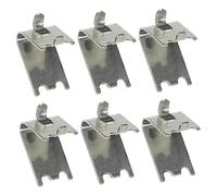 PartyKindom Lot de 6 Clips de Fixation pour Étagère de Réfrigérateur en Acier Inoxydable Support d'Étagère de Congélateur Facile à Installer Solide et Pratique