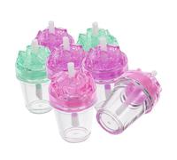 PartyKindom Lot De 7 Tubes De Gloss À Lèvres Jolis Petits Gloss Contenants Vides Pour Gloss À Lèvres Kit De Fabrication De Gloss À Lèvres Brillant Teinte À Lèvres En Plastique