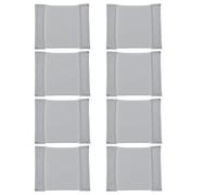 PartyKindom Lot de 8 Set de Séparateurs Antichoc pour Paquet Photo 14,5 X 11,5 Cm, Inserts de Compartiment Rembourrés Gris, Organisateur Modulable pour Accessoires et Objectifs, Protection