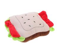 PartyKindom Mâcher Forme de Sandwich pour Chiens Rembourré Grinçant Stimule Intelligence et des Chiens Encourage Bonnes Habitudes de Mâchage pour Entretien Jeu Interactif