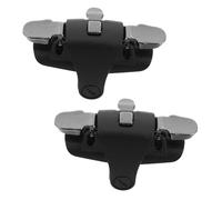 PartyKindom Manette de Jeu Mobile Déclencheur, 2 Pcs, Doigt Ergonomique en Alliage, Accessoires Jeux Téléphone Portable, Contrôle Précis, Compatible Smartphone Noir Modèle Tri-directionnel