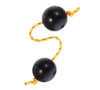 PartyKindom Maracas Plastique pour Garçon Fille Instrument de Percussion Éducatif Œuf Musical Plastique Noir