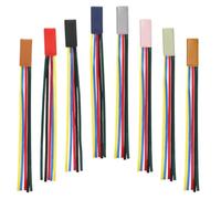 PartyKindom Marque-pages en Cuir pour Accessoires de Lecture Pratiques et Décoratifs Lot de 8 Ruban de Soie Coloré Étiquettes de Page Élégantes et Solide Étudiants