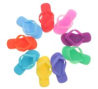 PartyKindom Marqueurs de Verres en Silicone 9pcs Forme de Pantoufle Accessoires Vin Décorations Élégantes et Pratiques pour Verres à Vin et Tasses à Domicile ou Bars